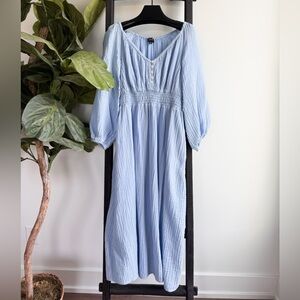 Elegant Light Blue Women's Dress by J. Crew
